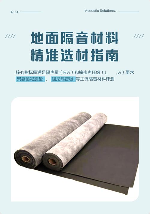 地面隔音材料精準選材指南